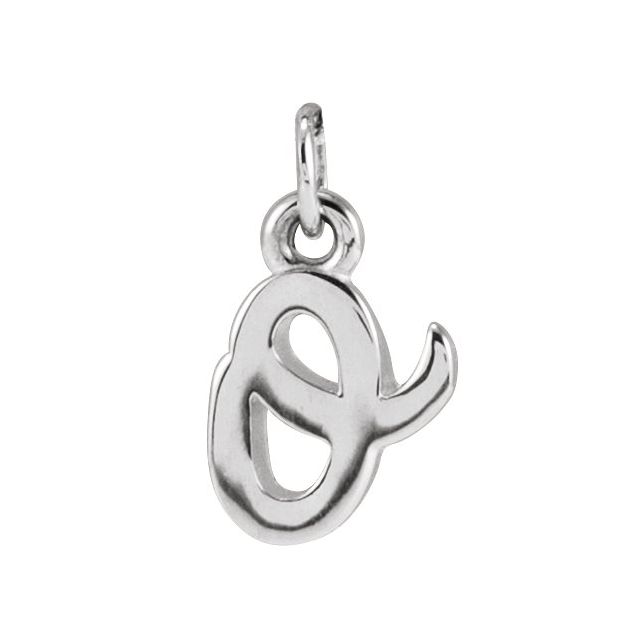Sterling Silver Petite Initial O Pendant
