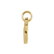 14K Yellow Petite Initial V Pendant