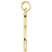 14K Yellow Petite Initial D Pendant