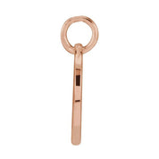14K Rose Script Initial Q Pendant