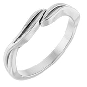14K White Stackable Ring