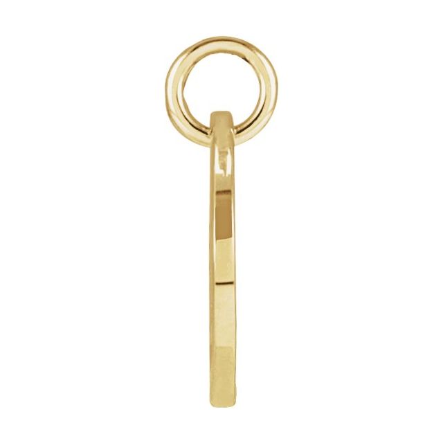 14K Yellow Script Initial L Pendant