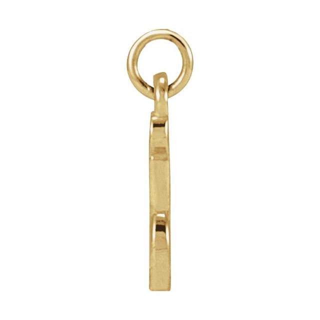 14K Yellow Petite Initial I Pendant