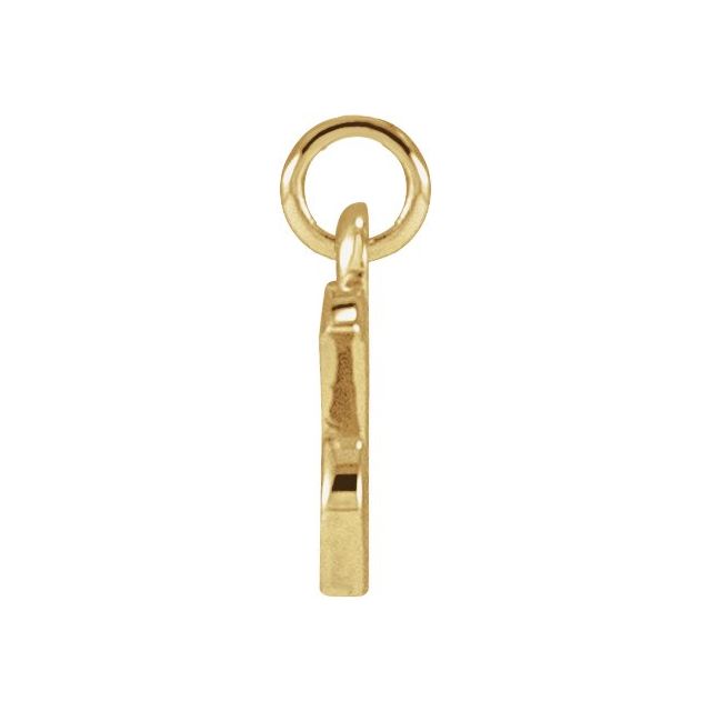 14K Yellow Petite Initial X Pendant
