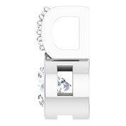 14K White 3/8 CTW Lab-Grown Diamond Pendant