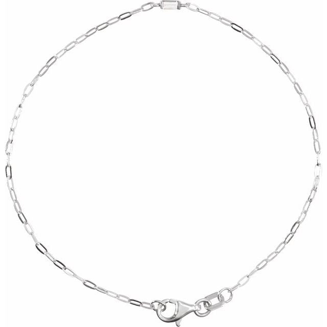 Sterling Silver .06 CT Natural Diamond 7" Bracelet