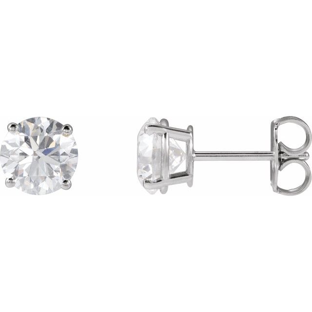 14K White 2 CTW Lab-Grown Diamond Stud Earrings