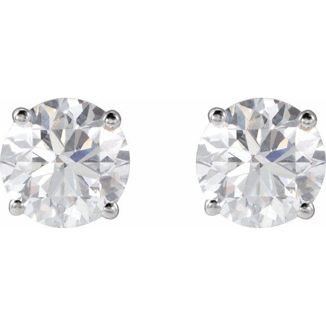 14K White 2 CTW Lab-Grown Diamond Stud Earrings