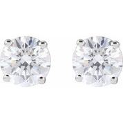14K White 1 1/2 CTW Natural Diamond Stud Earrings