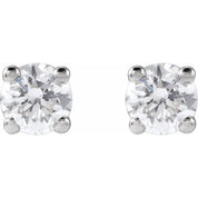 14K White 1/4 CTW Lab-Grown Diamond Stud Earrings