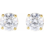 14K Yellow 4 CTW Lab-Grown Diamond Stud Earrings