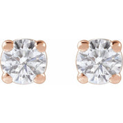 14K Rose 1/5 CTW Lab-Grown Diamond Stud Earrings