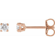 14K Rose 1/5 CTW Lab-Grown Diamond Stud Earrings