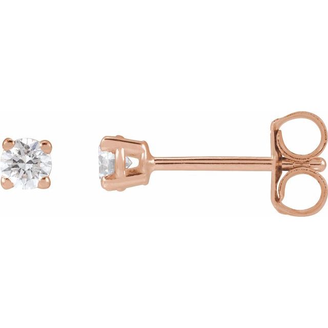 14K Rose 1/5 CTW Lab-Grown Diamond Stud Earrings