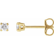 14K Yellow 1/5 CTW Lab-Grown Dimaond Stud Earrings