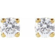 14K Yellow 1/4 CTW Lab-Grown Diamond Stud Earrings