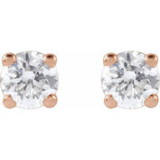 14K Rose 1/4 CTW Lab-Grown Diamond Stud Earrings