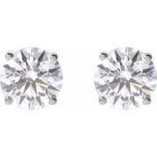 14K White 3 CTW Lab-Grown Diamond Stud Earrings