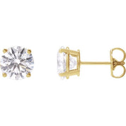 14K Yellow 2 1/2 CTW Lab-Grown Diamond Stud Earrings
