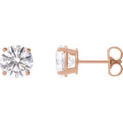 14K Rose 2 1/2 CTW Lab-Grown Diamond Stud Earrings
