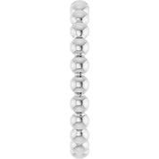 Sterling Silver Beaded Stackable Ring - Part 51090:1006:P