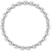 Sterling Silver Beaded Stackable Ring