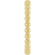 14K Yellow Beaded Stackable Ring