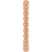 14K Rose Beaded Stackable Ring