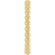 14K Yellow Beaded Stackable Ring