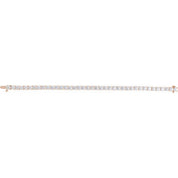 14K Rose 12 CTW Lab-Grown Diamond Line 7" Bracelet