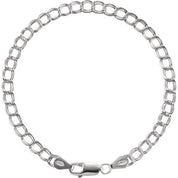 Sterling Silver 4 mm Curb 7" Chain