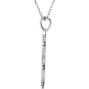 14K White 1/6 CTW Natural Diamond 16" Necklace