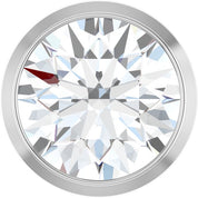 14K White 3/4 CT Natural Diamond Slide Pendant