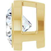 14K Yellow 3/4 CT Lab-Grown Diamond Slide Pendant