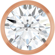 14K Rose 1 CT Lab-Grown Diamond Slide Pendant