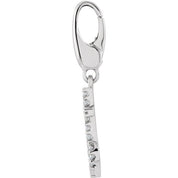 14K White 1/8 CTW Natural Diamond Anchor Charm