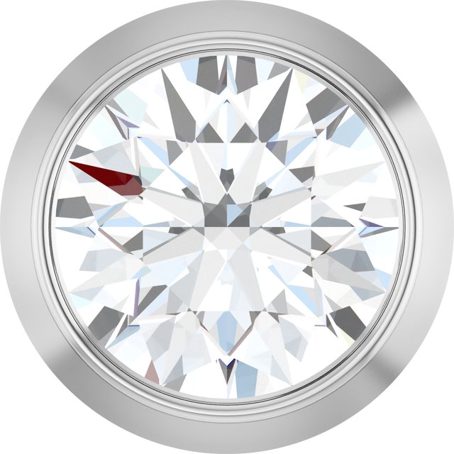 14K White Gold 1/4 CT Natural Diamond Slide Pendant - Elegant Jewelry by Brand