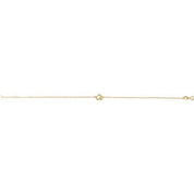 14K Yellow Initial A 6 1/2-7 1/2" Bracelet