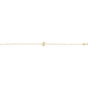 14K Yellow Initial L 6 1/2-7 1/2" Bracelet