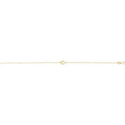 14K Yellow Initial C 6 1/2-7 1/2" Bracelet