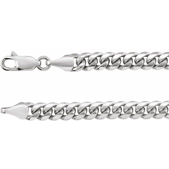 Miami Cuban Curb Chain 20" by Sterling Silver - Part CH1243:105:P