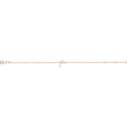 14K Rose Initial P 6 1/2-7 1/2" Bracelet