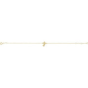 14K Yellow Initial G 6 1/2-7 1/2" Bracelet