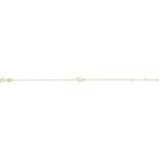 14K Yellow Initial U 6 1/2-7 1/2" Bracelet