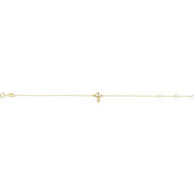 14K Yellow Initial Q 6 1/2-7 1/2" Bracelet
