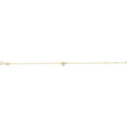 14K Yellow Initial O 6 1/2-7 1/2" Bracelet