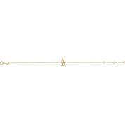 14K Yellow Initial B 6 1/2-7 1/2" Bracelet