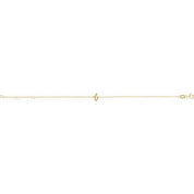 14K Yellow Initial I 6 1/2-7 1/2" Bracelet