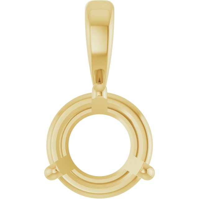 14K Yellow Gold 1 CT Lab-Grown Diamond Pendant - LG1035