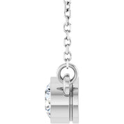 14K Lab-Grown Diamond Solitaire Necklace, 18" Chain, Various Carat Weights Available